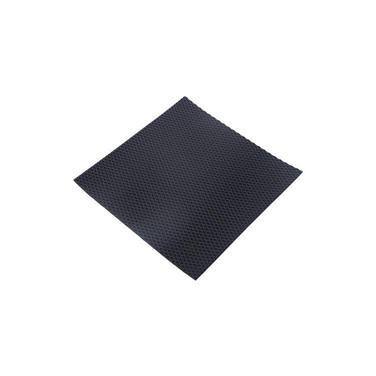 Alfombrilla antideslizante con botones redondos para interiores y exteriores negros 