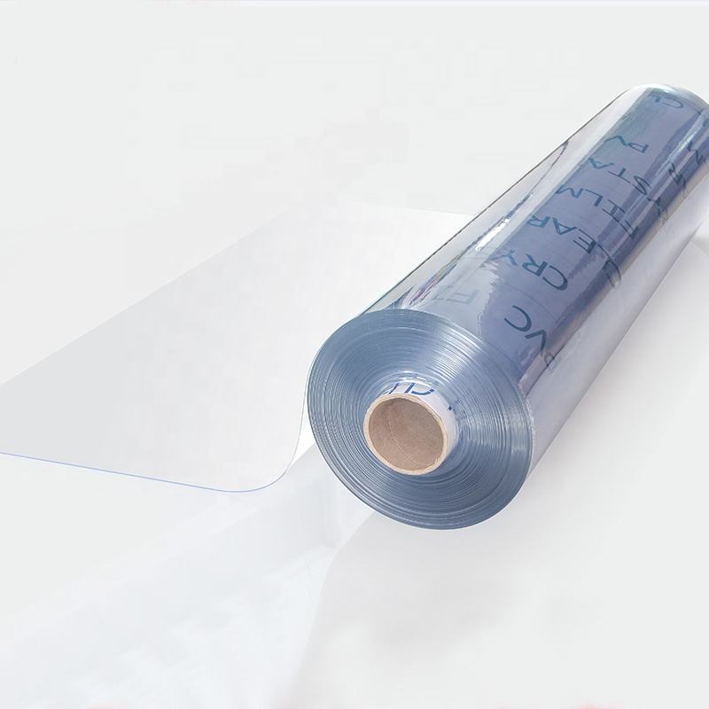 Hoja de plástico transparente de PVC Rollo de vidrio blando
