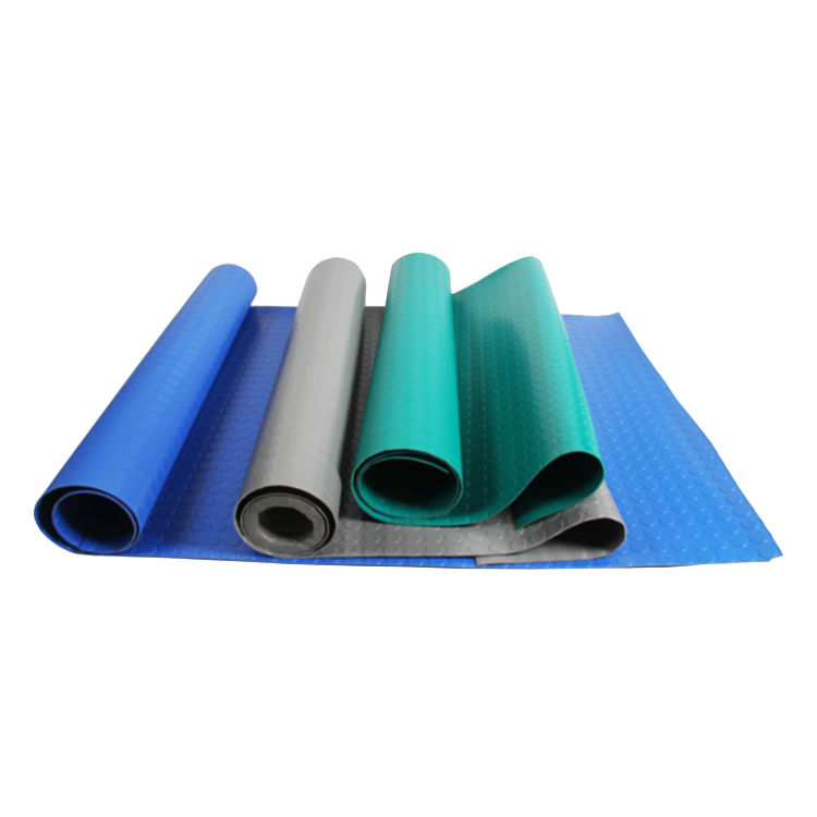 Rollos antideslizantes para pisos de láminas de PVC